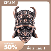 ZHAN หมวกซามูไรญี่ปุ่นมีดลูกปัดถัก paracord จี้ DIY เชือก