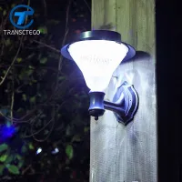 TRANSCTEGO 24 LED solar light solar panels garden wall Lamp outdoor Waterproof Super Bright Garden Street Lawn porch luminaria