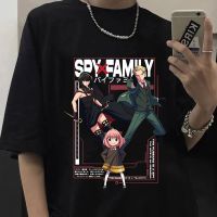 อะนิเมะ Spy X Family T Shirt Anya Forger Yor Forger Loid Forger Bond Forger กราฟิกพิมพ์เสื้อ T ลำลองเสื้อยืดหลวมเสื้อด้านบน