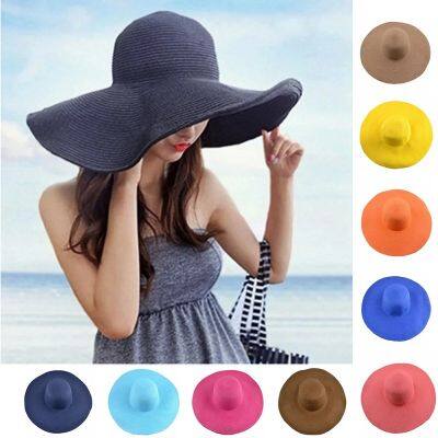 Hawaiian Style Summer Hat Wide Brim Hat For Sun Protection Womens Wide Brim Sun Hat Roll Up Floppy Hat For Summer Foldable Beach Hat For Women