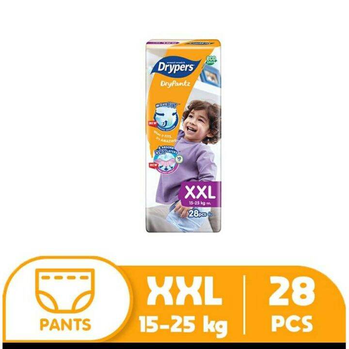 Drypers Drypantz Jumbo Pack XXL (28 pcs) Diaper Pants Lazada PH