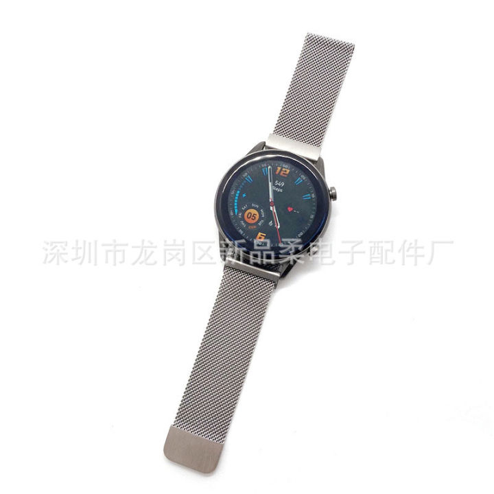 เหมาะสำหรับ-xiaomi-haylou-rt2-สายนาฬิกา-rt2-สายนาฬิกาแม่เหล็กมิลาน-22mm-สายรัดข้อมือสแตนเลส