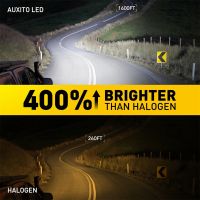 2023new AUXITO 2ชิ้น H7เทอร์โบ LED ไฟฉายคาดศีรษะหลอดไฟ20000LM 100W H7ไฟหน้ารถมอเตอร์ไซค์แบบ LED ชุดแผงวงจรดีไซน์ขนาดเล็กไฟรถยนต์12V