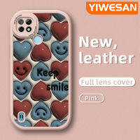 YIWESAN เคสสำหรับ Realme C21 C21Y C25Y การ์ตูนน่ารัก3D น่ารักน่ารักดีไซน์ใหม่เคสใส่โทรศัพท์หนังกันกระแทกเคสซิลิโคนนิ่มฝาครอบเลนส์เต็มเคสป้องกันกล้อง