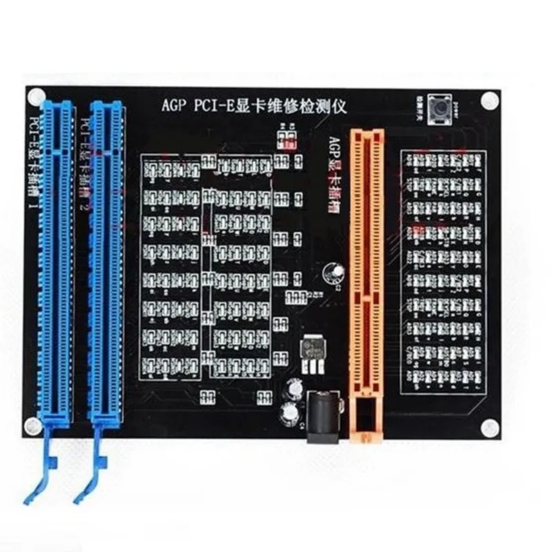 AGP PCI-E X16 Dual-Purpose Socket Tester Display Image Video Card Checker  Tester Graphics Card Diagnostic Tool 