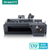 Greenyi 170 ° HD 1080P Kamera Spion รถสำหรับ Audi Q2 Q2L A5 Skoda Karoq KODIAQ Kayenne การมองเห็นได้ในเวลากลางคืนโปโลโบรากลับด้านได้ AHD