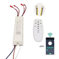 Intelligent APP 2.4G Remote Control LED Driver (40-72W)x4 Constant Current Power Supply Work With Dual Colors LEDs Electrical Circuitry Parts