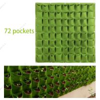 72 Pockets Vertical Wall-mounted Grow Bags Wall Hanging Planting Bags Flower Nursery Bags Garden Supplies WB15TH