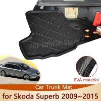 พรมสำหรับบรรทุกสินค้าในรถ Skoda 2 MK2 2009 2010 2011 2012 2013 2015 3ตันอุปกรณ์เสริมรถยนต์ B6พื้นพรมกระโปรงหลังรถหลังพรมท้ายถาดซับใน