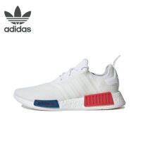 2023 รองเท้าผ้าใบลำลองสำหรับผู้ชายและผู้หญิง originals NMD­­-R1 White red blue sneakers Running shoes style man Woman ของแท้ 100 %