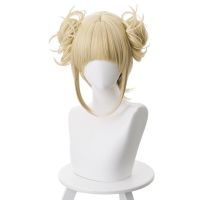 (วิกผมคอสเพลย์) Boku No Hero Academia My Hero Academia Himiko Toga วิกผมคอสเพลย์ทนความร้อนได้วิกผมปลอมวิกผมเล่นบทบาทปาร์ตี้ + ตาข่ายคลุมผมสำหรับใส่วิก