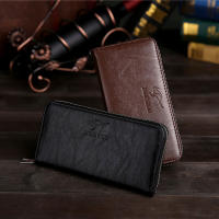 Badanroo Wallet Men Leather Wallets Business nd Card Holder Coin Purse Men S Long Zipper Wallet Leather Phone Clutch