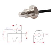 【hot】▧✜☁  NTC 10K Thermistor Temperature Sensor Thermometer Thread Probe Cable 1m 2m 3m