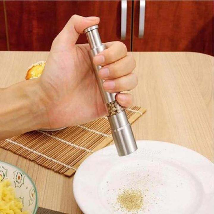 thumb-pepper-grinder-เครื่องบดเกลือสแตนเลส-pepper-mill-เครื่องบดเกลือและพริกไทยขนาดเล็กด้วยมือเดียวหรือคู่มือเดียว