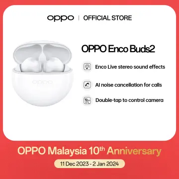 OPPO Enco Buds2 AI Deep Noise Cancellation (White)
