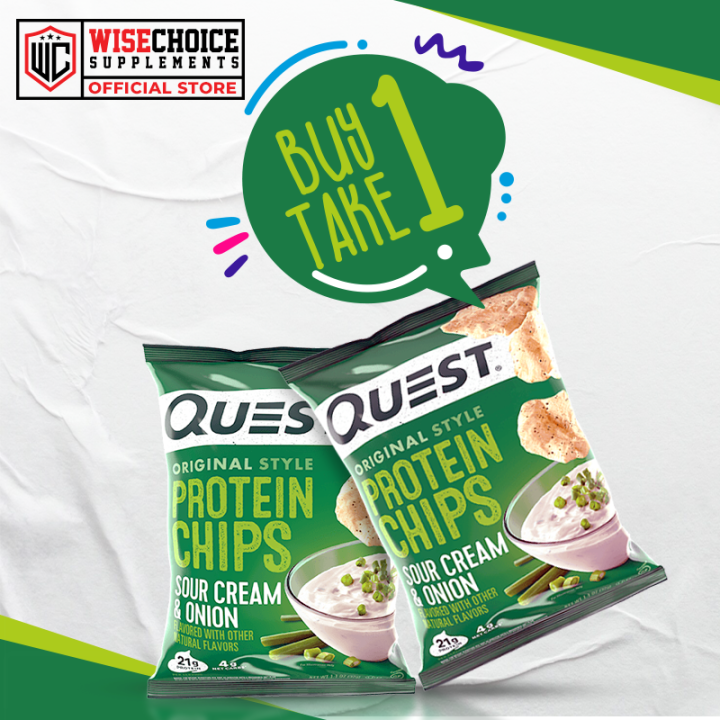 QUEST NUTRITION QUEST PROTEIN CHIPS SOUR CREAM & ONION (1 SERVING )NOTE