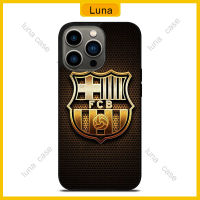 Barcelona Fc Gold Logo Phone Case for iPhone 14 Pro Max / iPhone 13 Pro Max / iPhone 12 Pro Max / Samsung Galaxy Note 20 / S23 Ultra Anti-fall Protective Case Cover 243