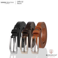 Louis Montini Classic FK Belt เข็มขัดหนังหน้าเดียว เข็มขัดหนังวัวแท้ เข็มขัดหนังแท้ เข็มขัดผู้หญิง MGW131