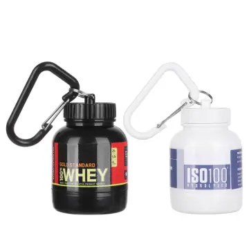 100ml 200ml 60g Portable Keychain Protein Powder Container Bottle