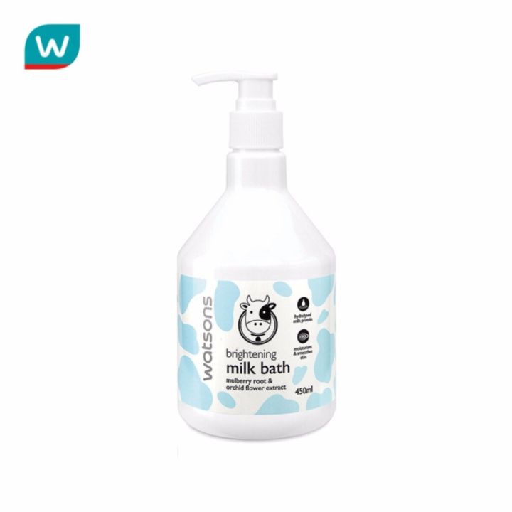 โปรส่งฟรีวันนี้เท่านั้น-ลด-50-watsons-วัตสัน-ไบรท์เทนนิ่ง-มิลค์บาธ-450มล-เก็บเงินปลายทาง-cod