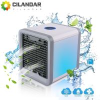 เครื่องปรับอากาศขนาดเล็ก USB Air Cooler พัดลมระบายความร้อนด้วยน้ำพัดลมสี LED Light เครื่องปรับอากาศแบบพกพาสำหรับ Home Room Office