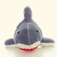 （HOT) ตุ๊กตาปลาโลมาน่ารัก Ocean World Ragdoll Shark Plush ของเล่นตุ๊กตาเครื่องจับตุ๊กตาปลาฉลามปากใหญ่