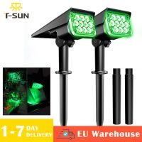 T-SUN Adjustable Solar Spotlight Solar Garden Light IP65 Solar Power Green Light For Yard Path Tree Decor Solar Light Outdoor