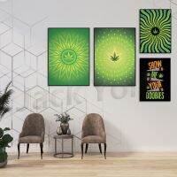 บทคัดย่อ Mandala Weed Poster - Home Wall Decor And Gift For Young Room Decor