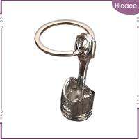 พวงกุญแจสไตล์ลูกสูบเครื่องยนต์รถยนต์ Hicaee กระเป๋าถือการตกแต่งเสื้อผ้า Keyfob