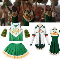 (Baixiang Flower City)   Christmas☌ Cheerleading Costume Monogatari Stranger Freak Things 4 Cheerleaders Cosplay Halloween Costumes