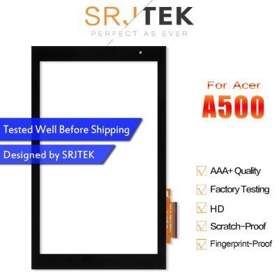【NEW】 Huilopker MALL SRJTEK เซ็นเซอร์ดิจิไทเซอร์แบบสัมผัสสำหรับ Acer Iconia Tab A500หน้าจอสัมผัสแบบ10.1อะไหล่หน้าจอสำหรับเลนส์ A500