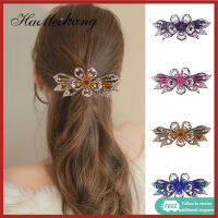 Haimeikang ย้อนยุคแนวแฟชั่นกิ๊ฟติดผมย้อนยุคเกาหลีห้ากลีบดอกไม้ Rhinestone Hairpin เครื่องประดับผมสำหรับผู้หญิง