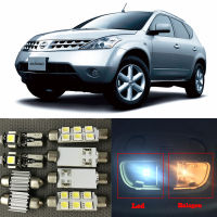 13pcs White Auto LED Interior Light Bulbs Kit For 2003-2007 Nissan Murano Dome Map Led License Plate Lamp Car Light Source