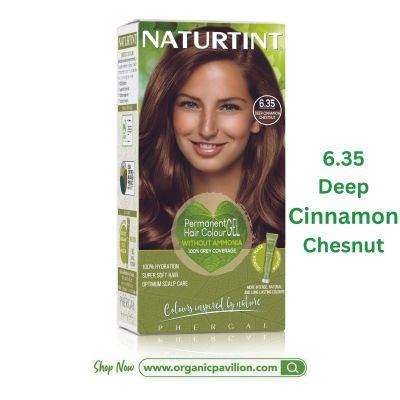 Naturtint ผลิตภัณฑ์เปลี่ยนสีผม - 6.35 (Deep Cinnamon Chestnut / สีน้ำตาลประกายส้ม) Permanent Hair Colour Gel (170 ml)