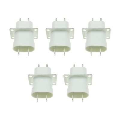 New product 5Pcs Electronic Microwave Oven Magnetron Plug 4 Filament Pin Sockets W/Through-Core Converter Home Microwave Oven Spare Parts