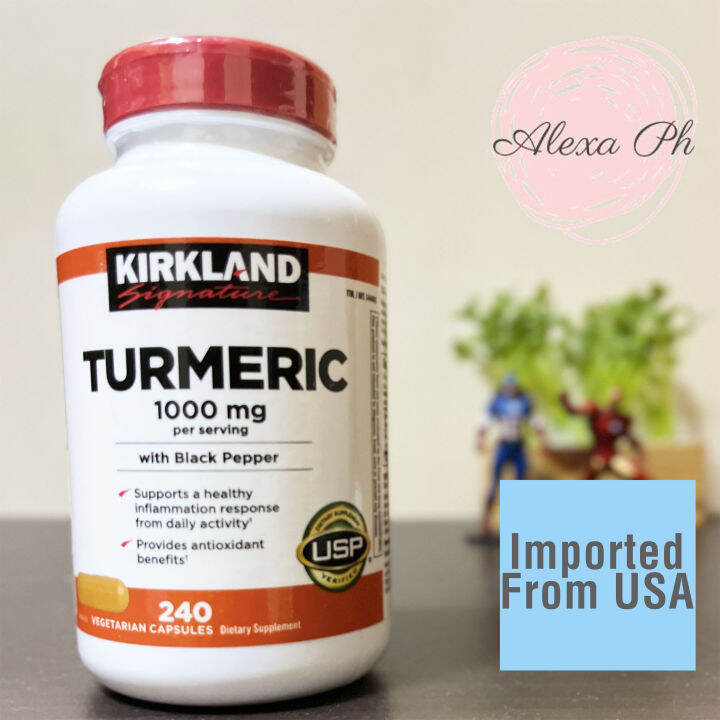 (EXPIRATION DEC 2023) Kirkland Signature, Turmeric 1000 mg with Black Pepper (240 Vegetarian