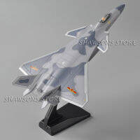 โมเดลเครื่องบินโลหะ สเกล 1:87 China J-20 J20 Jian 20 Jet Fighter Pull Back Aircraft Toy พร้อมเสียง และไฟ