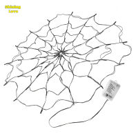 ShiningLove Halloween Decorative Lamp With Memory Function 3000 Lm High Brightness 8 Lighting Modes Battery Powered Spider Web Lights