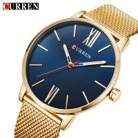 Curren Top nd Luxury Gold Quartz Mens Watches Drop Shipping Mesh Steel Strap Casual Sport Male Clock Relogio Masculino 8238