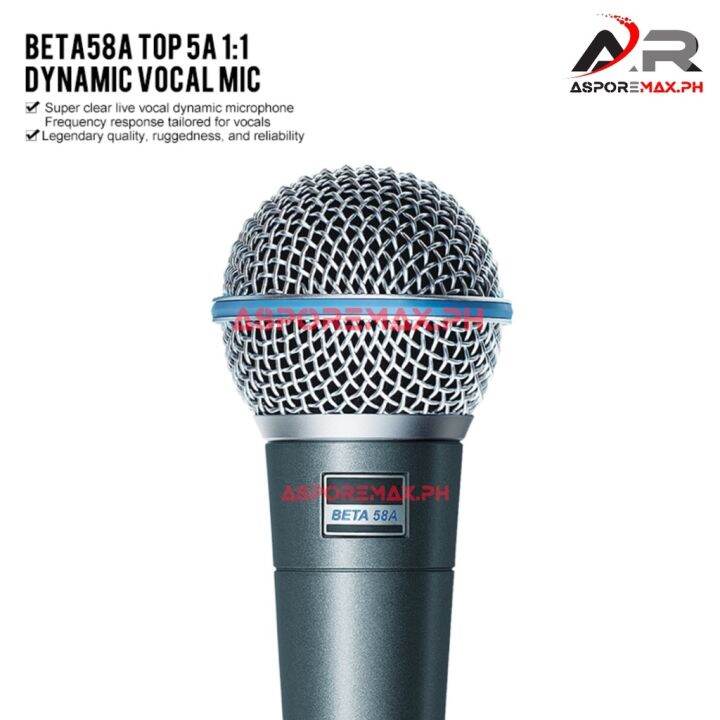 BETA58A Supercardioid Dynamic Microphone With switch and NO switch COD