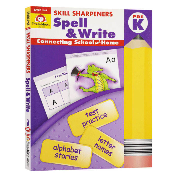 Skills Pencil Knife Spelling Workbook Evan Moore Skill Sharpener Lazada