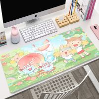 Green Spring Large Gaming Mousepad XXL Gamer Mouse Pad For Office Long Table Mat 100x55cm Kawaii Desk For Teen Girls For Bedroom