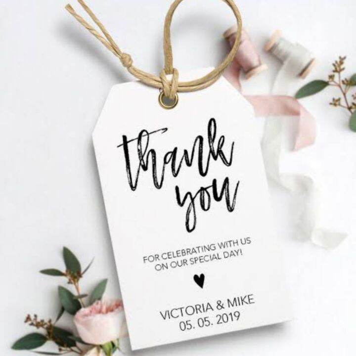 Free Editable Printable Thank You Tags Template I Should Be