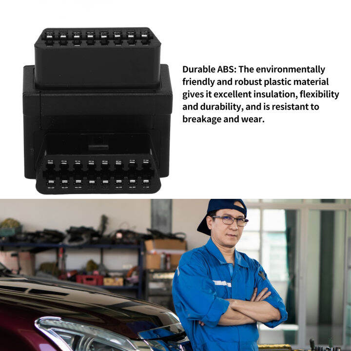 ขั้วต่อแยก-obd-16ขาชายกับหญิง2-16ขาอะแดปเตอร์-obd2-16ขาขนาดกระเป๋า-abs-สำหรับตัวขยายเพื่อวินิจฉัย