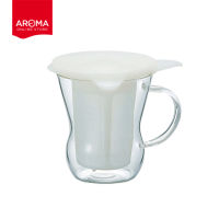 Hario ถ้วยชงชา HARIO(128) One Cup Tea Maker / Natural White 200 Ml. / OTM-1NW