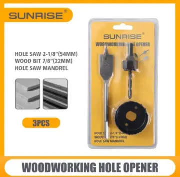 Hole saw size for door deals handle