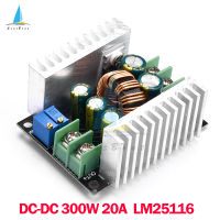 Seasboat DC-DC ลดโมดูลการแปลง 300W 20A DC ลดโมดูลแรงดันไฟฟ้าคงที่ในปัจจุบันปรับแปลงแรงดันไฟฟ้าลดลงชิปแรงดันไฟฟ้า LM25116