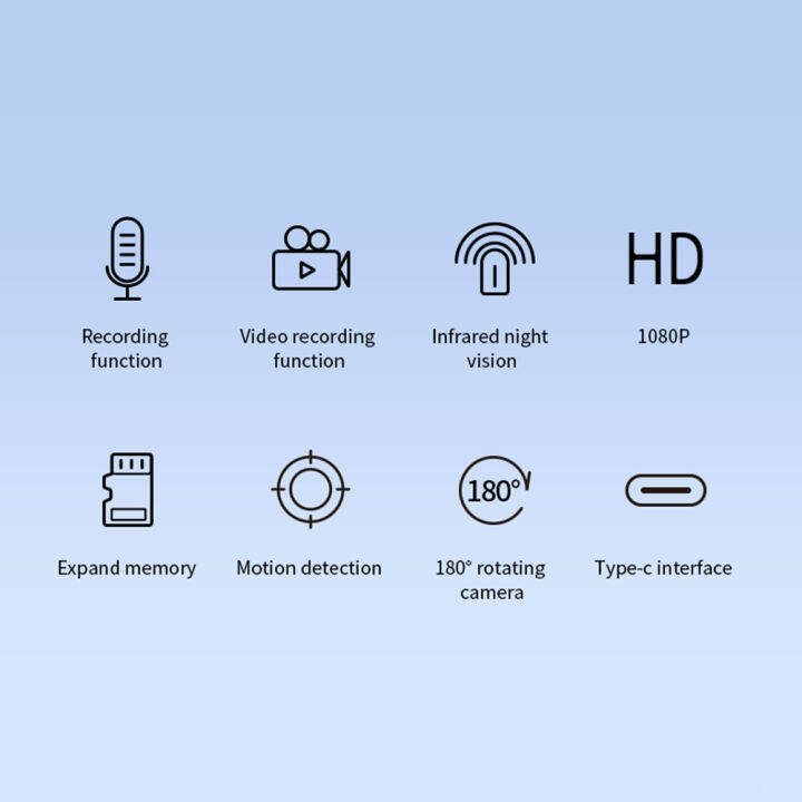 winstong-tech-กล้องจิ๋วเบามากมองเห็นกลางคืนตรวจจับการเคลื่อนไหวเพียงคลิกเดียวการบันทึกกล้องถ่ายวีดีโอรักษาความปลอดภัยความปลอดภัยในบ้าน