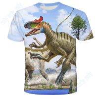 Fashion Kids Dinosaur Print Short Sleeve T-Shirt for Boys /Girls