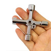 ✶♂☁ Universal Square Wrench Tool Key Wrench Cross Switch Alloy for Elevator Electrical Cupboard Box Cabinet Socket Wrench